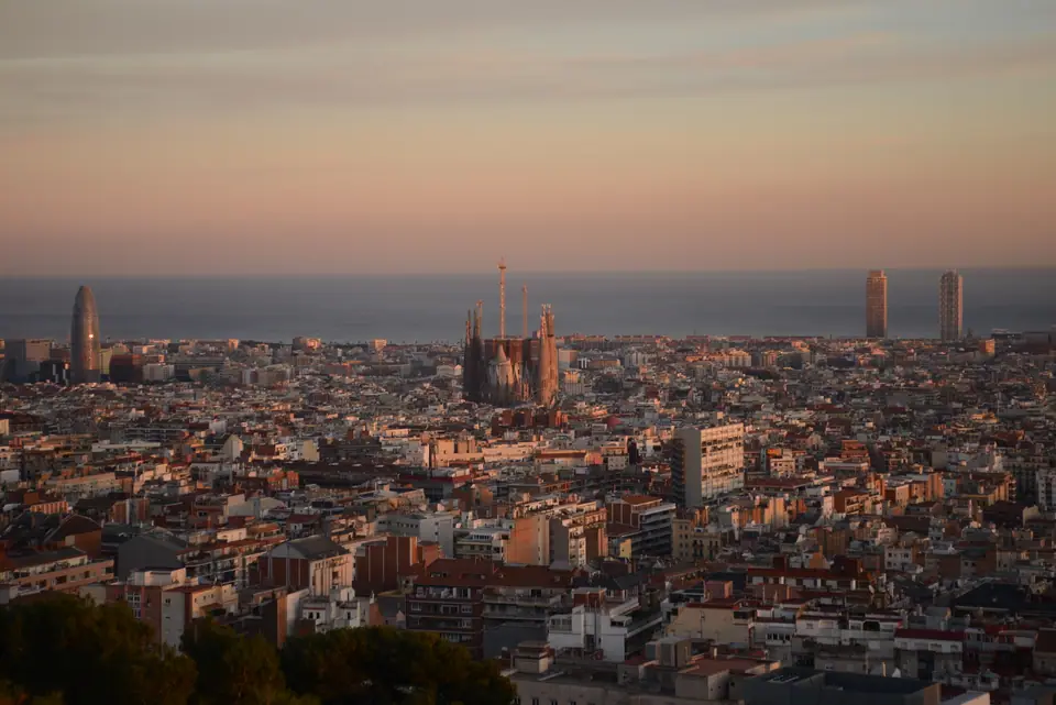 Vista de Barcelona desde el Parque Güell