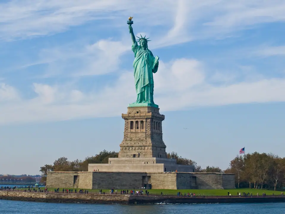 La Estatua de la Libertad en Liberty Island, Nueva York