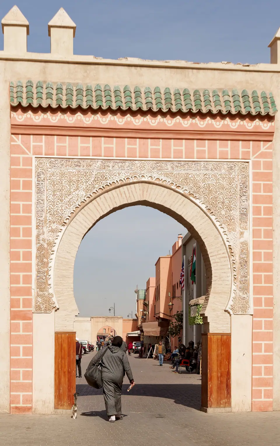 Puerta Bab Agnaou de la medina de Marrakech